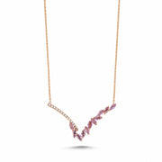 0.84 Karat Sapphire Diamond Necklace