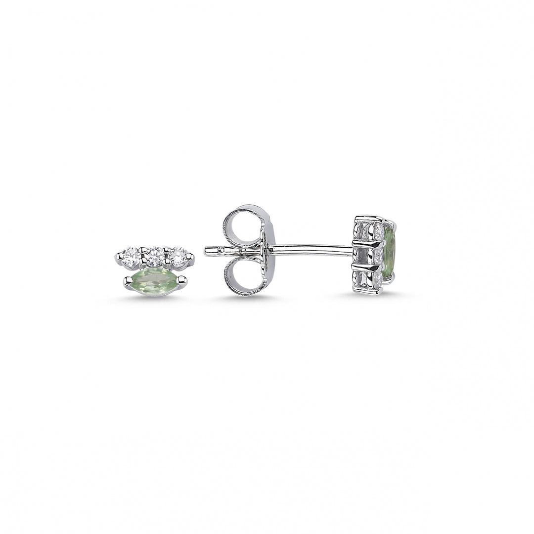 0.29 Karat Multi Sapphire Diamond Earrings