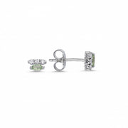 0.29 Karat Multi Sapphire Diamond Earrings