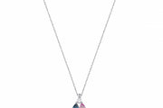 0.38 Karat Renkli Stone Set Diamond Necklace