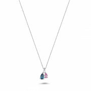 0.38 Karat Renkli Stone Set Diamond Necklace