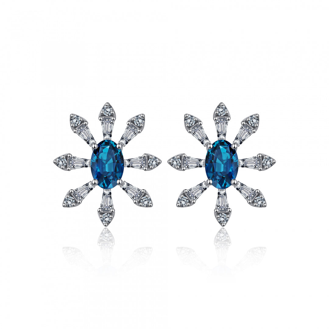 1.55 Karat Londra Mavisi Diamond Earrings