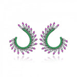 Load image into Gallery viewer, 1.31 Karat Renkli Stone Set Diamond Earrings