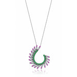 Load image into Gallery viewer, 0.65 Karat Renkli Stone Set Diamond Necklace