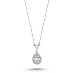 Load image into Gallery viewer, 14ct Baguette Stone Set Gold Necklace