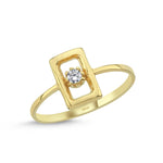 Load image into Gallery viewer, 14ct Solitaire Gold Ring