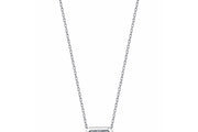 0.18 Karat Baguette Diamond Necklace