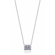 0.18 Karat Baguette Diamond Necklace