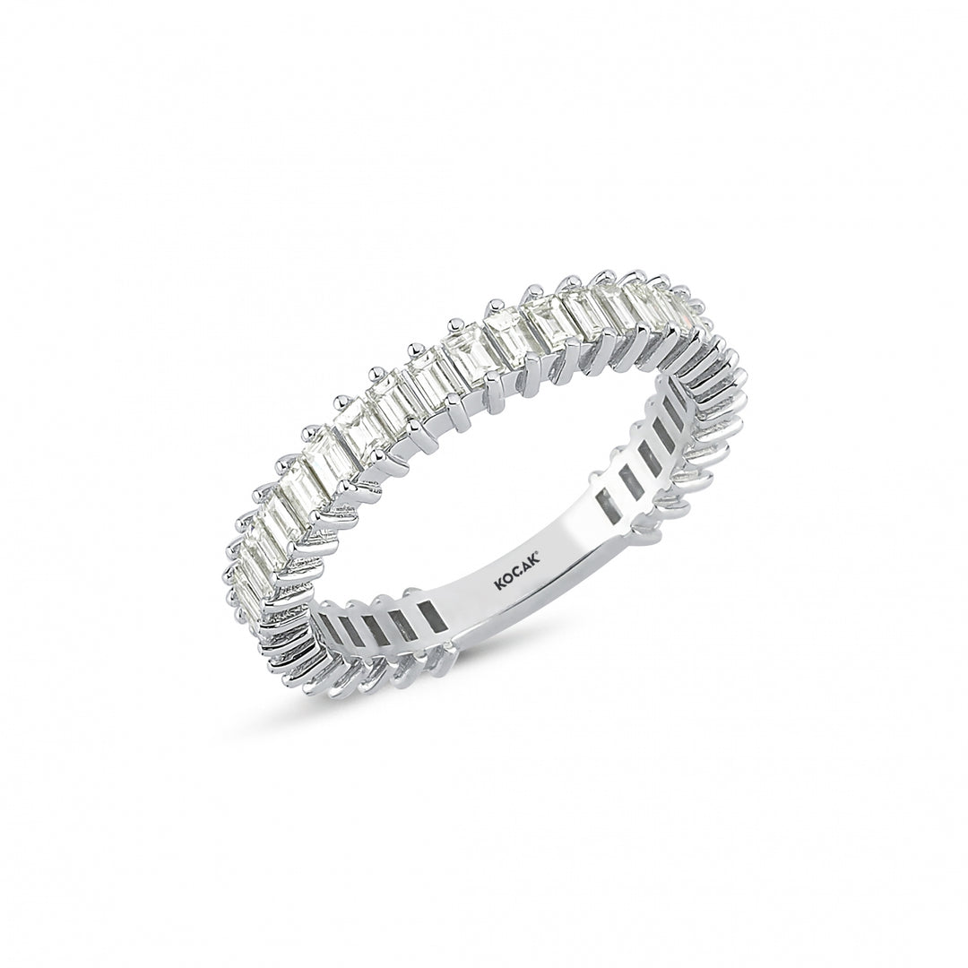 0.98 Karat Baguette Full Eternity Diamond Ring