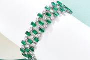 21.15 Karat Emerald Diamond Bracelet