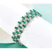 21.15 Karat Emerald Diamond Bracelet