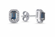 0.99 Karat Londra Mavisi Diamond Earrings