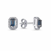 0.99 Karat Londra Mavisi Diamond Earrings