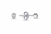 0.11 Karat Solitaire Diamond Earrings