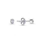 0.11 Karat Solitaire Diamond Earrings