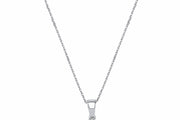 0.05 Karat Solitaire Diamond Necklace