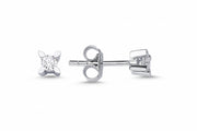 0.17 Karat Solitaire Diamond Earrings