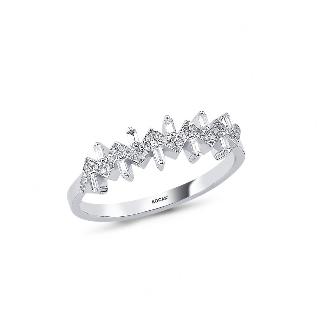 0.18 Karat Baguette Diamond Ring