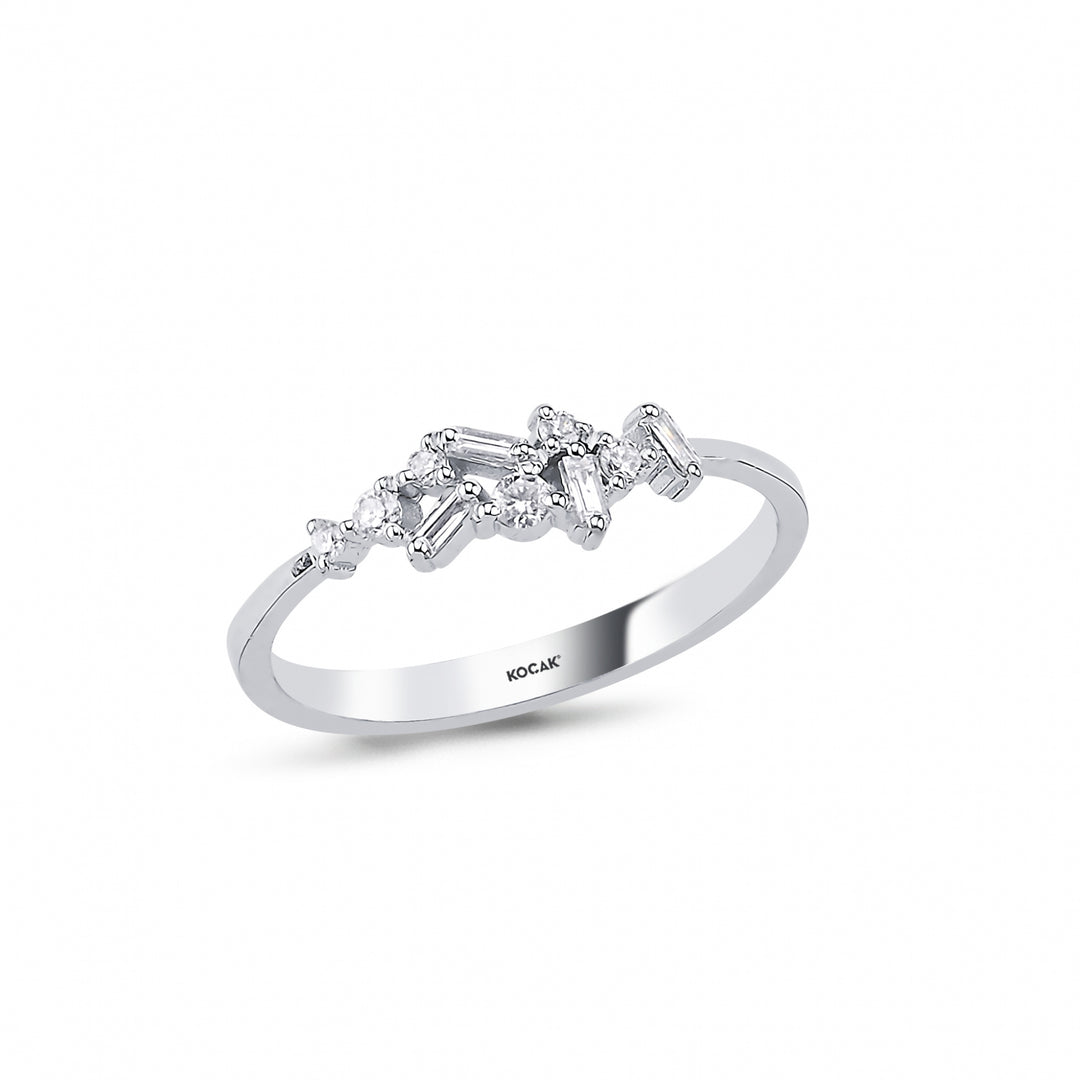 0.14 Karat Baguette Diamond Ring