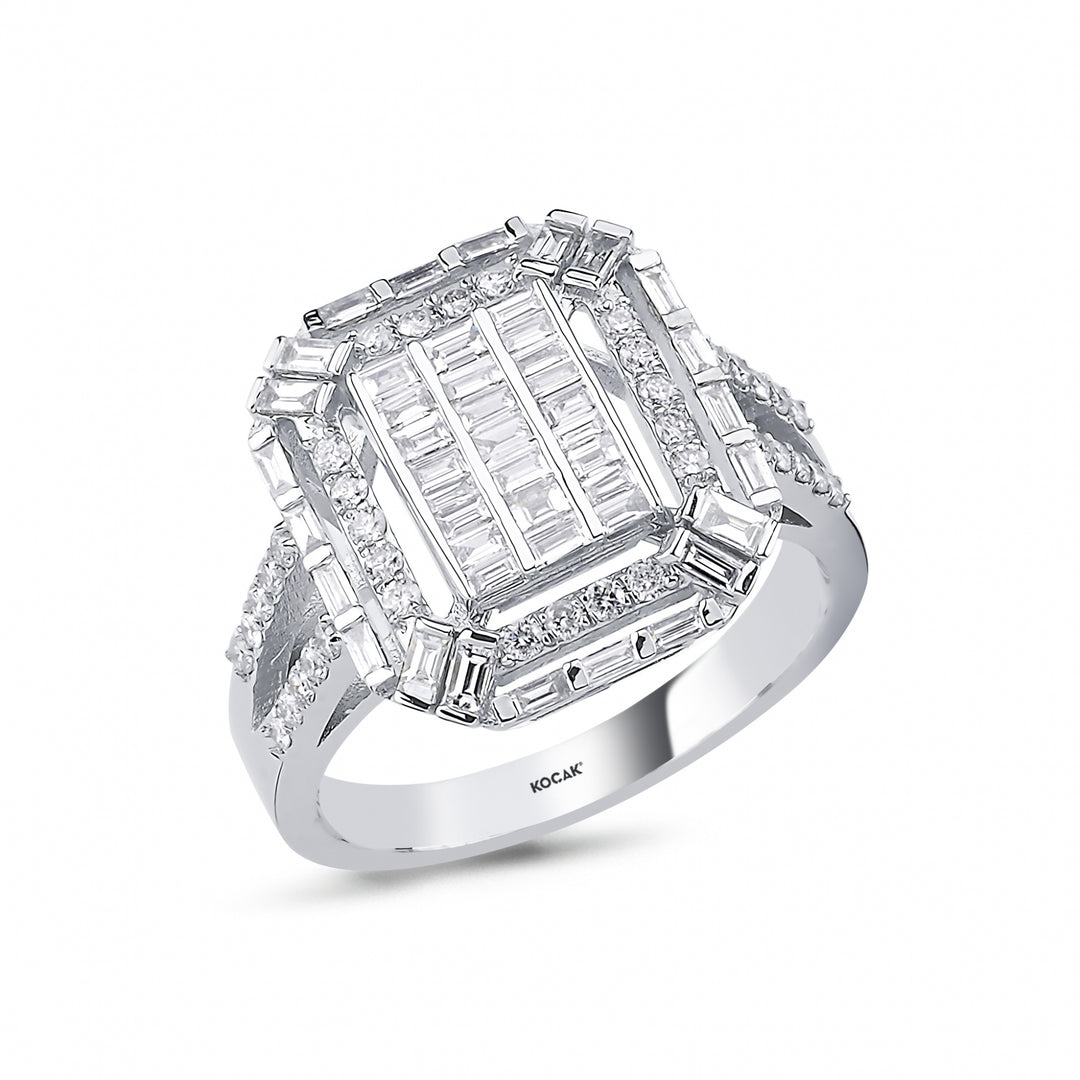 0.92 Karat Baguette Diamond Ring