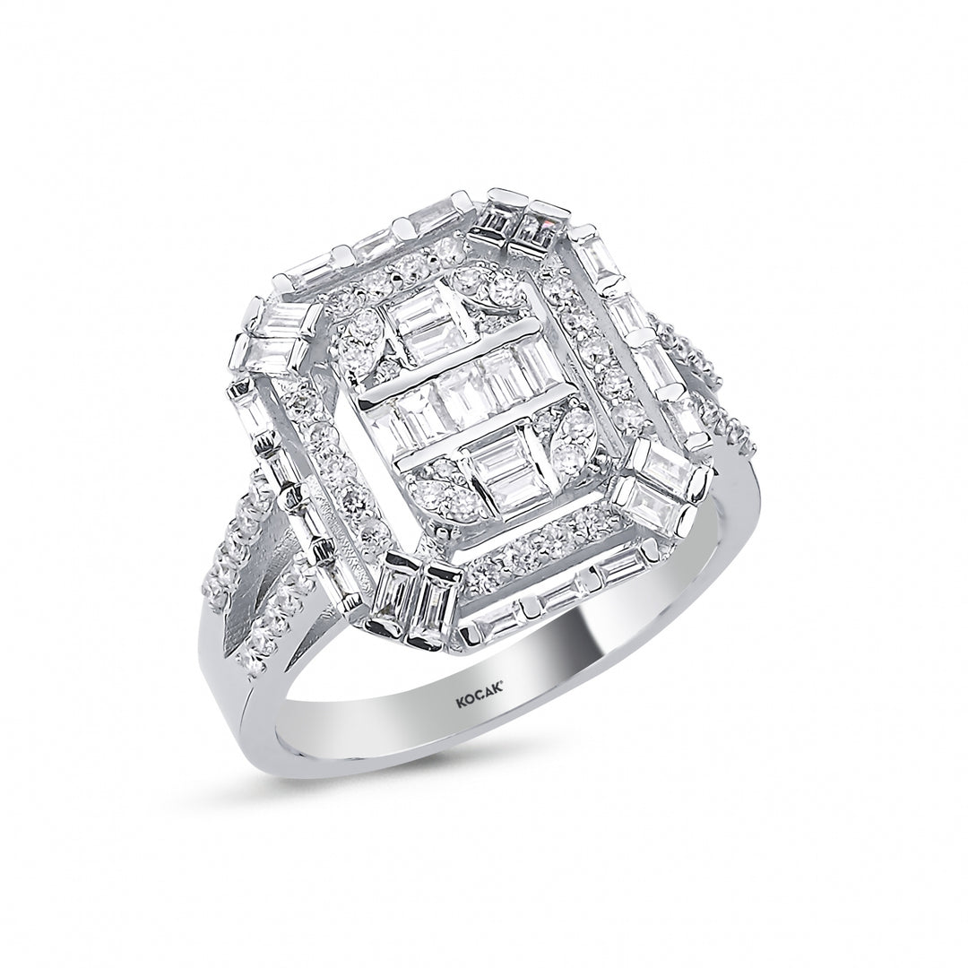 0.93 Karat Baguette Diamond Ring