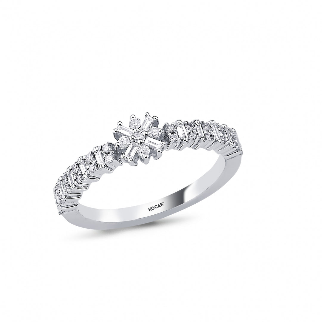0.31 Karat Baguette Diamond Ring