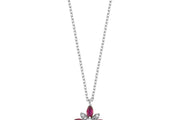 0.44 Karat Ruby Diamond Necklace