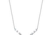 0.43 Karat Baguette Stone Set Diamond Necklace
