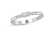 0.06 Karat Baguette Stone Set Diamond Ring