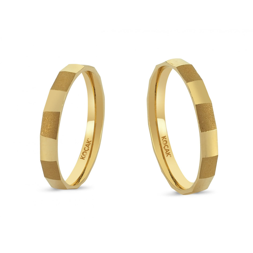 14ct Gold Slim Pair Wedding Ring