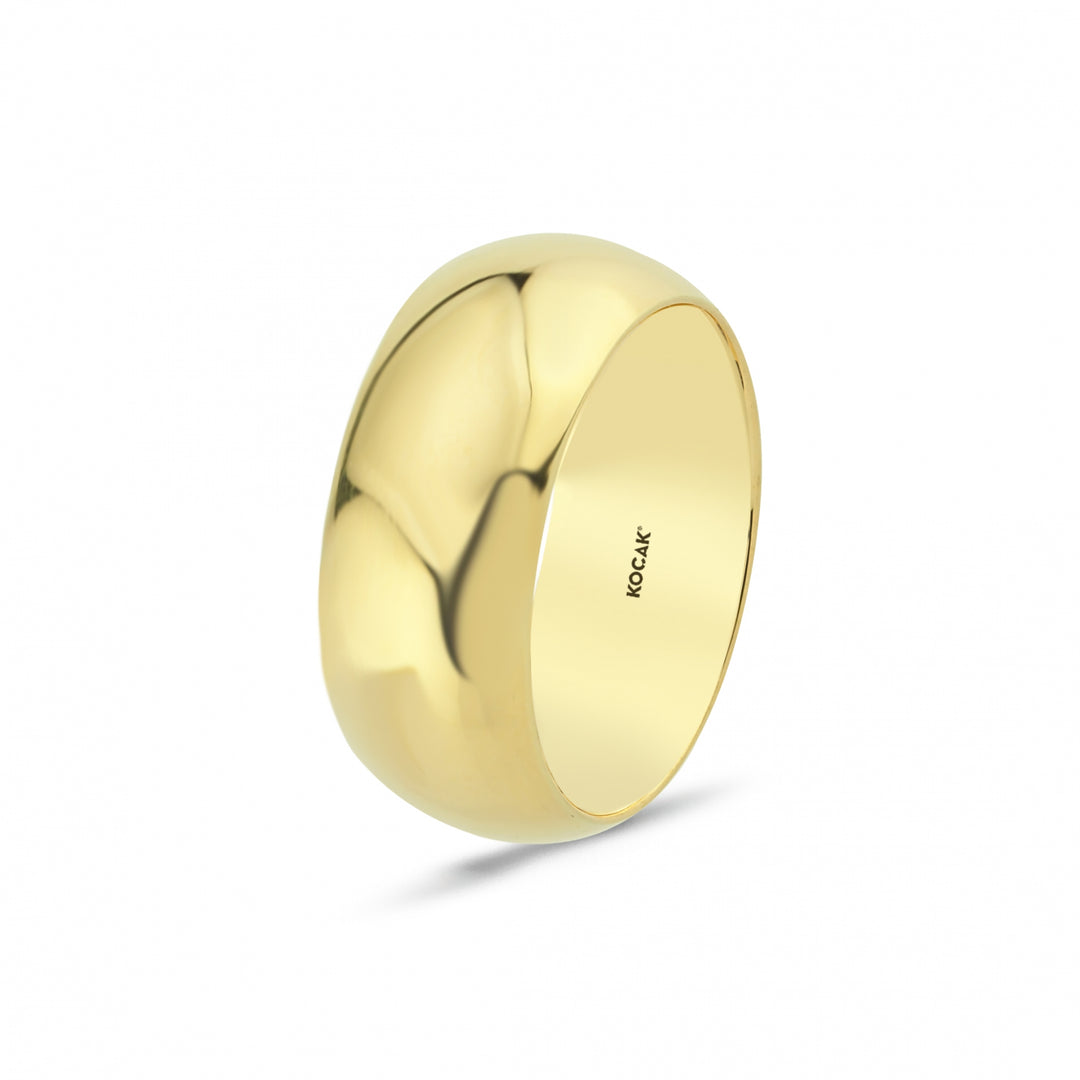14ct 8mm Solid Domed Gold Wedding Ring