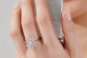 0.56 Karat Baguette Diamond Ring
