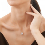 Load image into Gallery viewer, 0.47 Karat Baguette Stone Set Diamond Necklace