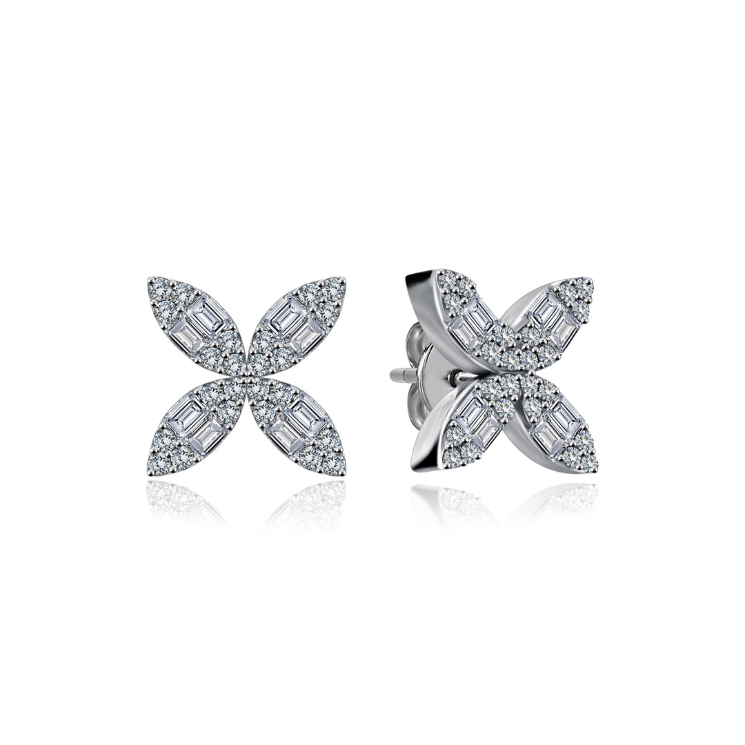 Springful Diamond Baguette Earrings