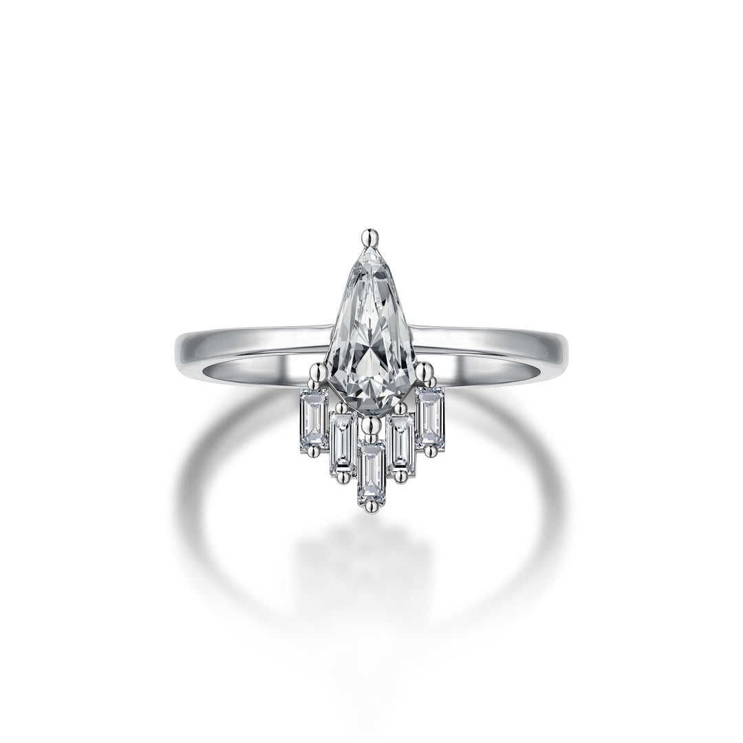 0.66 Karat Baguette Diamond Ring