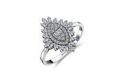 0.42 Karat Baguette Stone Set Diamond Ring
