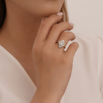 Load image into Gallery viewer, 0.42 Karat Baguette Stone Set Diamond Ring