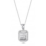 Load image into Gallery viewer, 0.40 Karat Baguette Stone Set Diamond Necklace