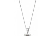 0.92 Karat Diamond Ruby Necklace