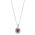 Load image into Gallery viewer, 0.92 Karat Diamond Ruby Necklace
