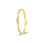 Load image into Gallery viewer, 14ct 2mm Solid Domed Gold Wedding Ring