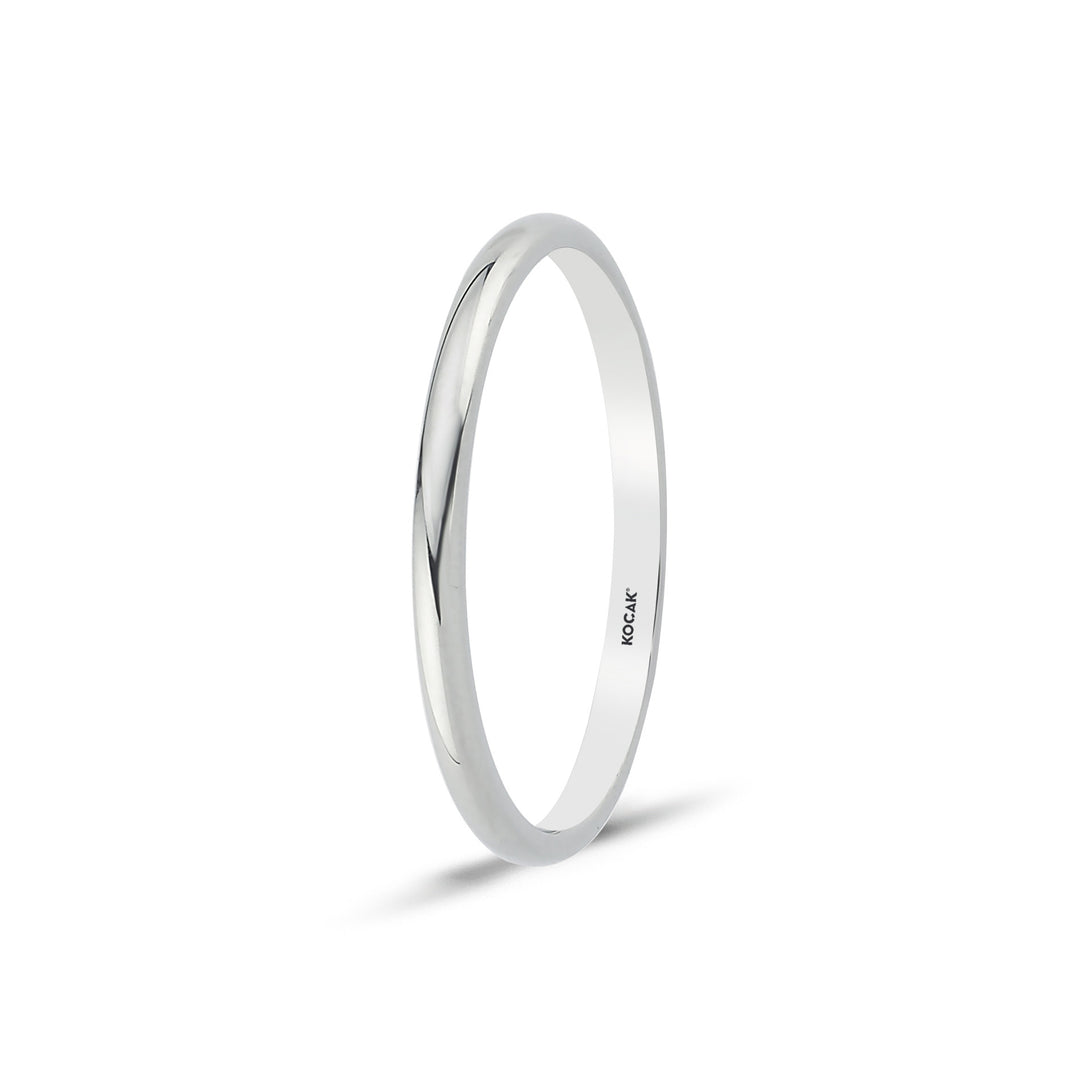 14ct 2mm Solid Domed Gold Wedding Ring
