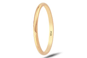 14ct 2mm Solid Domed Gold Wedding Ring