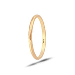 Load image into Gallery viewer, 14ct 2mm Solid Domed Gold Wedding Ring