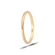 14ct 2mm Solid Domed Gold Wedding Ring