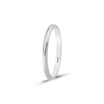 Load image into Gallery viewer, 14ct 2mm Solid Domed Gold Wedding Ring