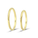 Load image into Gallery viewer, 14ct 2mm Solid Domed Gold Wedding Ring