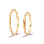 Load image into Gallery viewer, 14ct 2mm Solid Domed Gold Wedding Ring