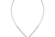 1.78 Karat Diamond Baguette Necklace