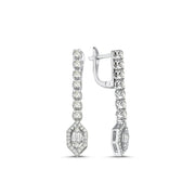 1.05 Karat Diamond Baguette Earrings